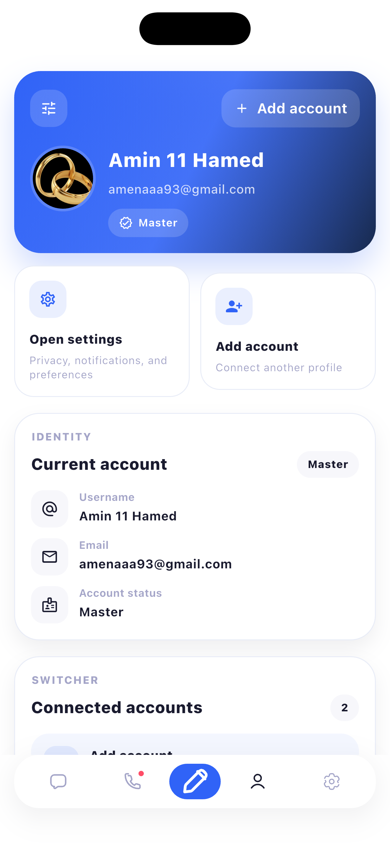 Sngine Messenger – Flutter Social Networking App (Android & iOS) mobile preview